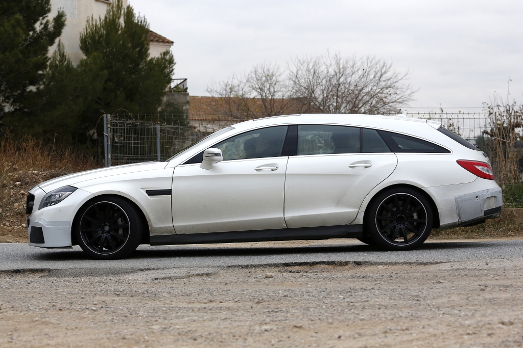 Erwischt: Erlkönig Mercedes CLS 63 AMG Shooting Brake Facelift