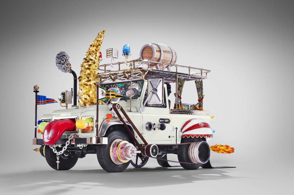 Land Rover Defender als Kunstwerk