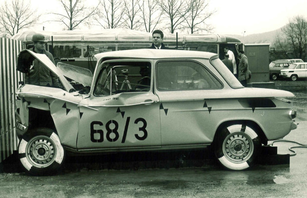 Mit einem Hang und dem DKW F 7 begann bei Audi die Crashtest-Ära