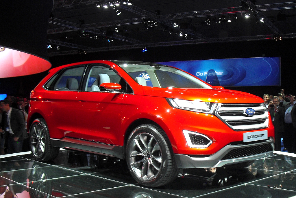 Schon ziemlich seriennah: Ford-Studie Edge. 