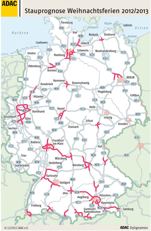 Stauprognose: Die Winterreisewelle rollt an