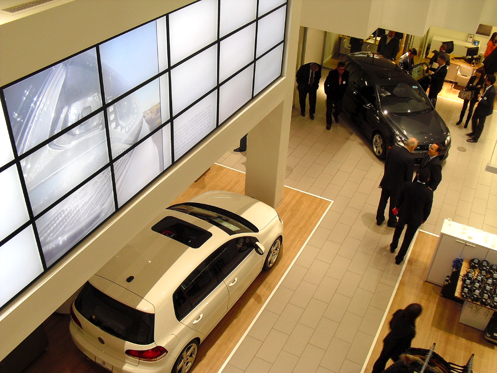 VW-Showroom in New York: Auch der US-amerikanische Markt bleibt für den Absatz wichtig. 