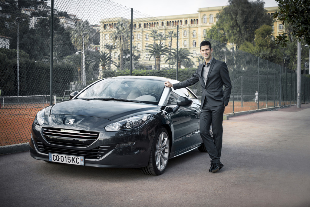  Peugeot-Markenbotschafter Novak Djokovic.