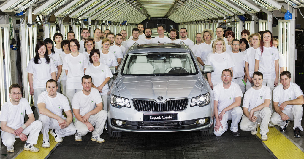 500 000ster Skoda Superb aus Kvasiny