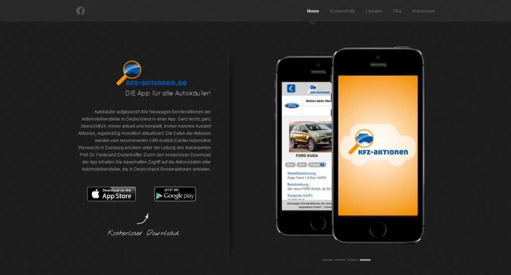 Alle Sonderaktionen der Kfz-Hersteller in Deutschland in einer kostenlosen App finden