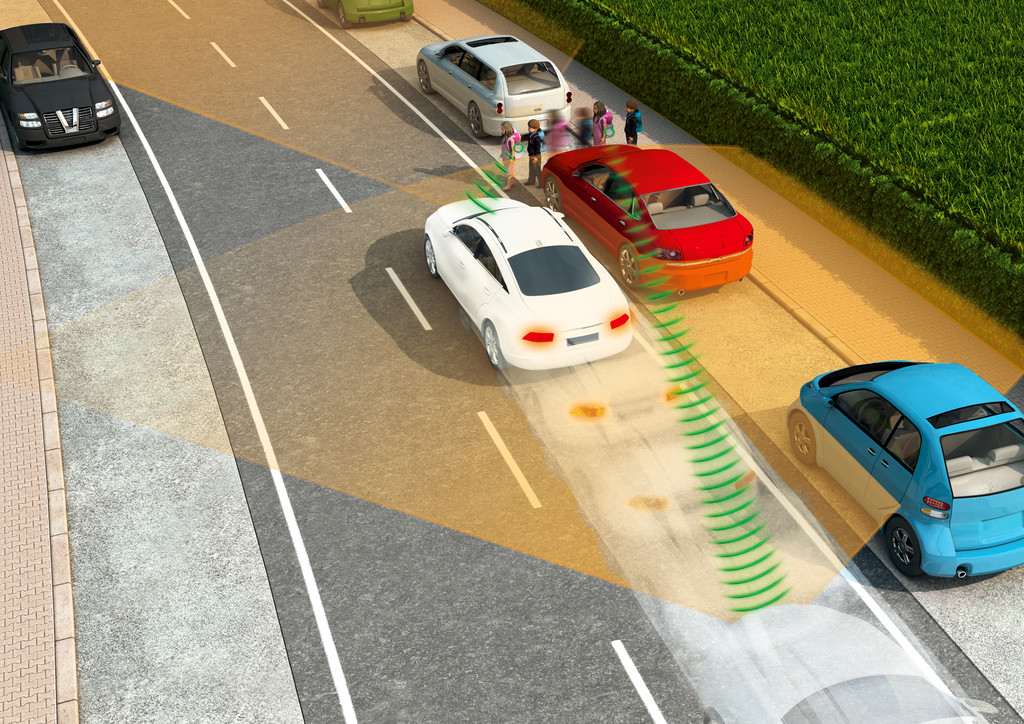 Autos mit Durchblick - Handy soll Vollbremsung einleiten