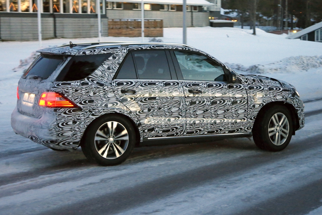 Erwischt: Erlkönig Mercedes ML Facelift – Das neue Gesicht