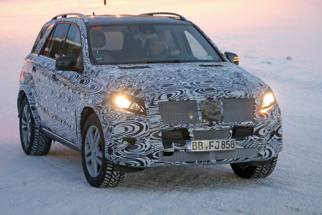 Erwischt: Erlkönig Mercedes ML Facelift – Das neue Gesicht