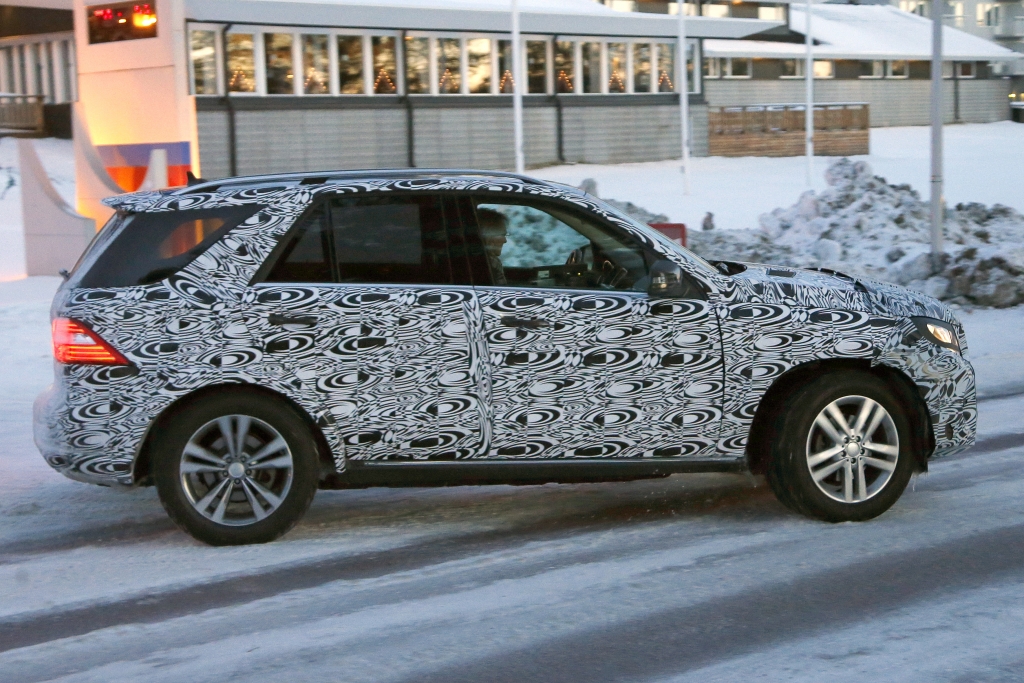 Erwischt: Erlkönig Mercedes ML Facelift – Das neue Gesicht