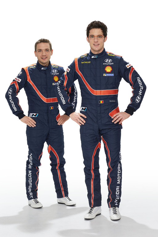 Hyundai bei der WRC: Nicolas Gilsoul und Thierry Neuville.

Foto: Auto-Medienportal.Net/Hyundai 