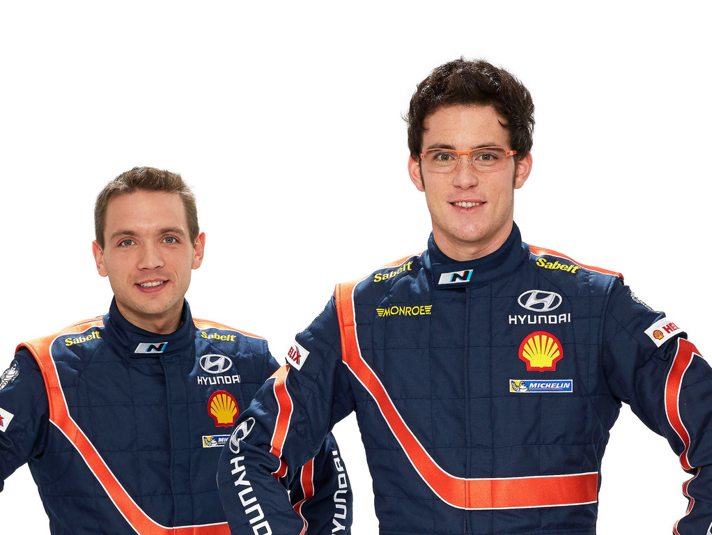 Hyundai bei der WRC: Nicolas Gilsoul und Thierry Neuville.

Foto: Auto-Medienportal.Net/Hyundai 