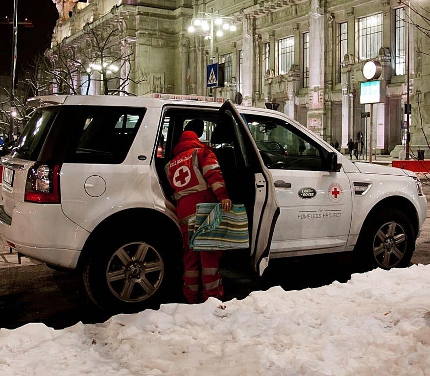 Land Rover Freelander im DRK-Einsatz in Italien. Foto:Auto-Medienportal.Net/Land Rover
