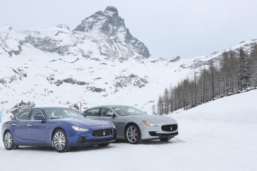 Maserati Ghibli und Quattroporte S Q4 - Zackig durch den Schnee