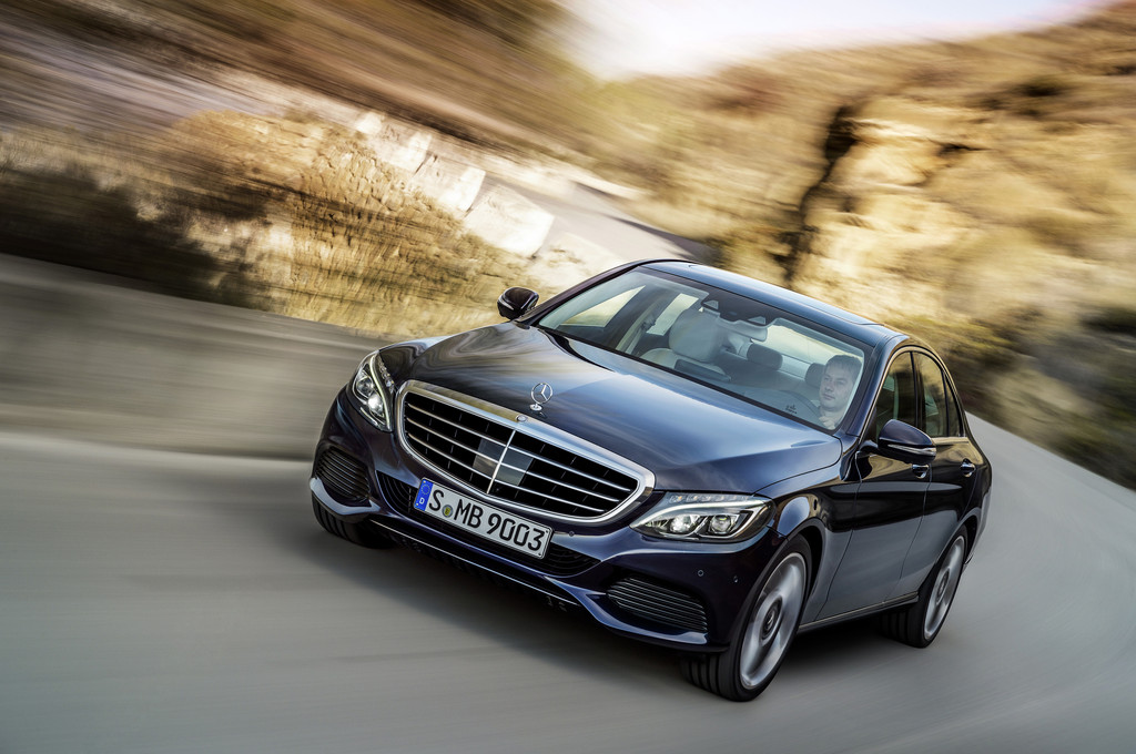Mercedes-Benz C-Klasse auf dem Weg nach Detroit