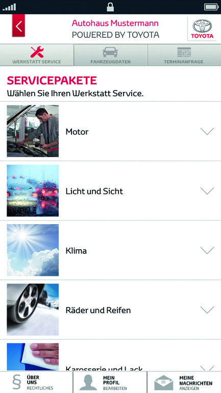 Toyota-App erleichtert Service