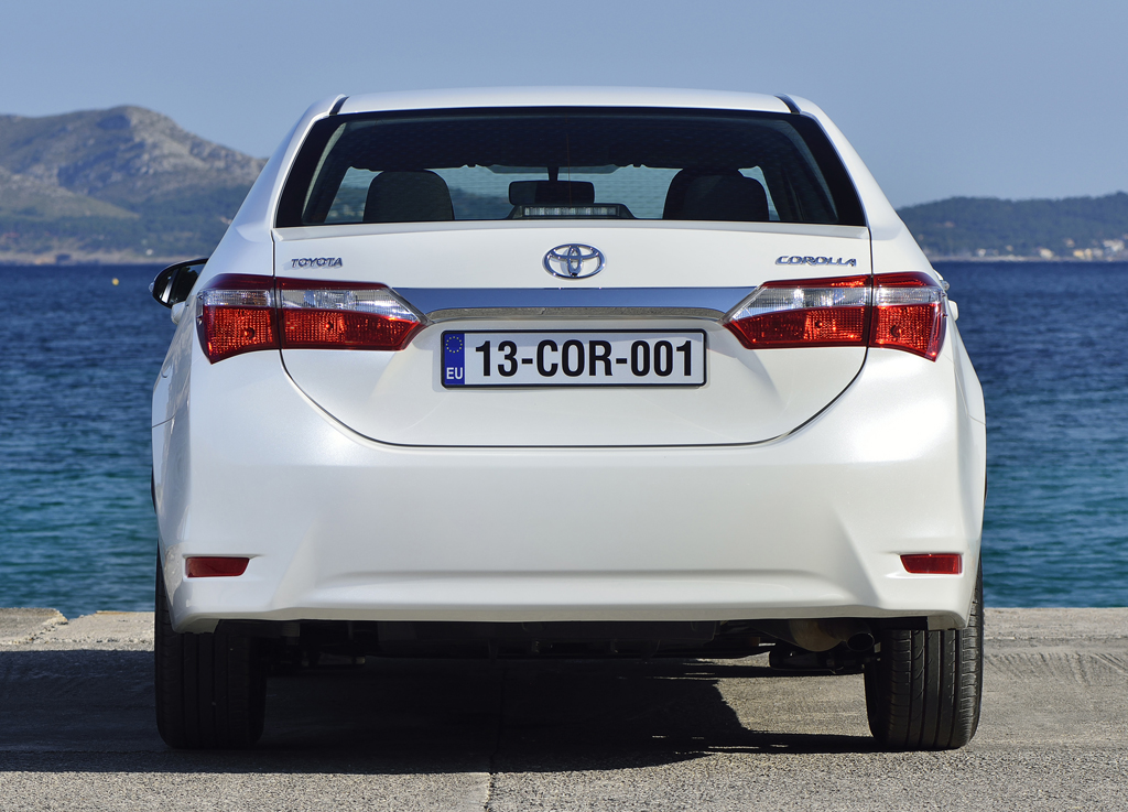 Toyota Corolla: Blick auf die Heckpartie. 