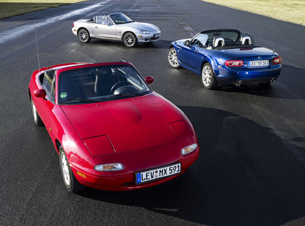 25 Jahre Mazda MX-5: Von der Kreidezeichnung zum erfolgreichsten Roadster der Welt