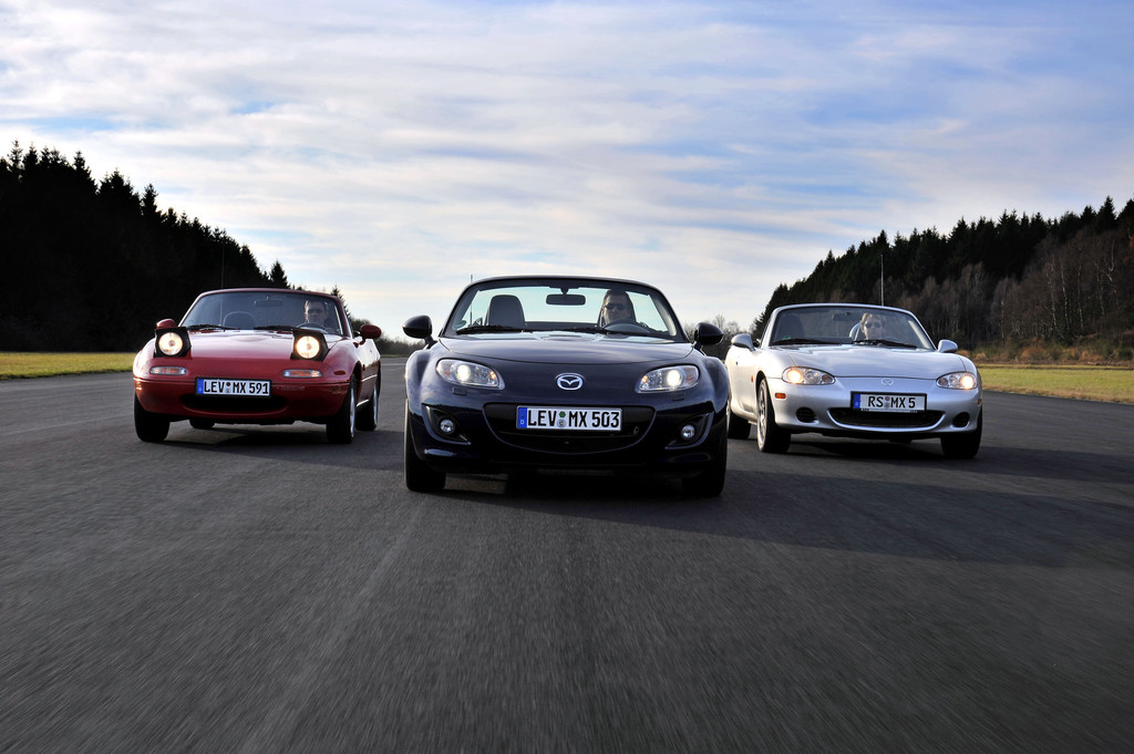25 Jahre Mazda MX-5: Von der Kreidezeichnung zum erfolgreichsten Roadster der Welt