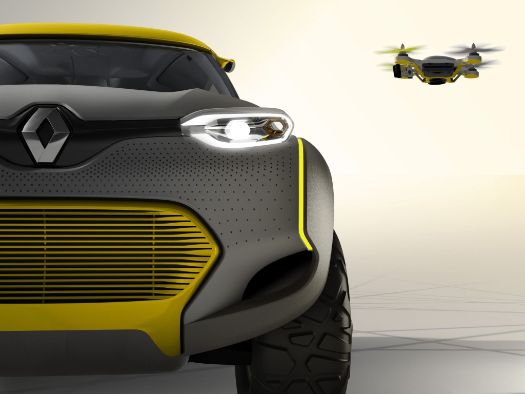 Auto Expo 2014: Renault Kwid schickt Flugroboter voraus