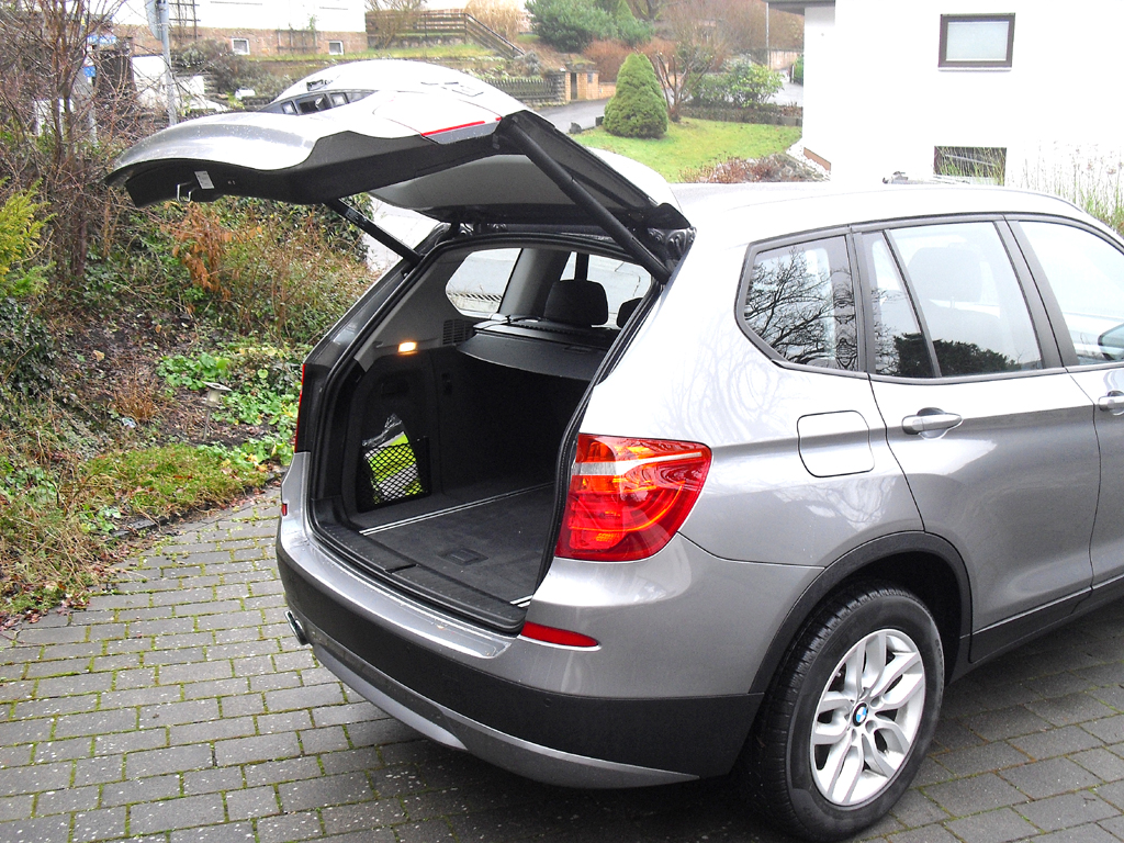 BMW X3: Das Gepäckabteil fasst 550 bis 1600 Liter. 
