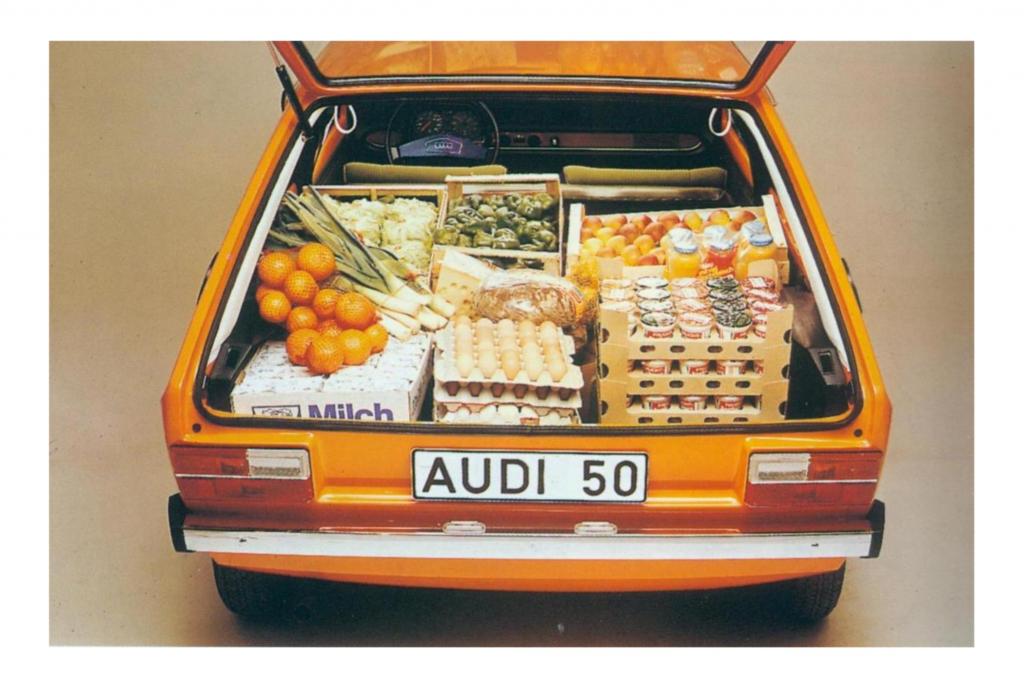 Dank großer Heckklappe bot der Audi 50 jede Menge Platz