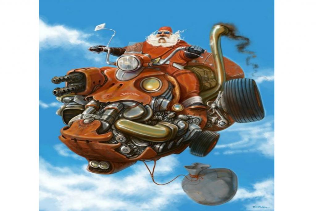 Dem Stau einfach entfliegen und zwischen den Wolken den rockigen Weihnachtsmann auf seinem Space-Bike in der Luft grüßen. Klingt unrealistisch? Ist es auch.