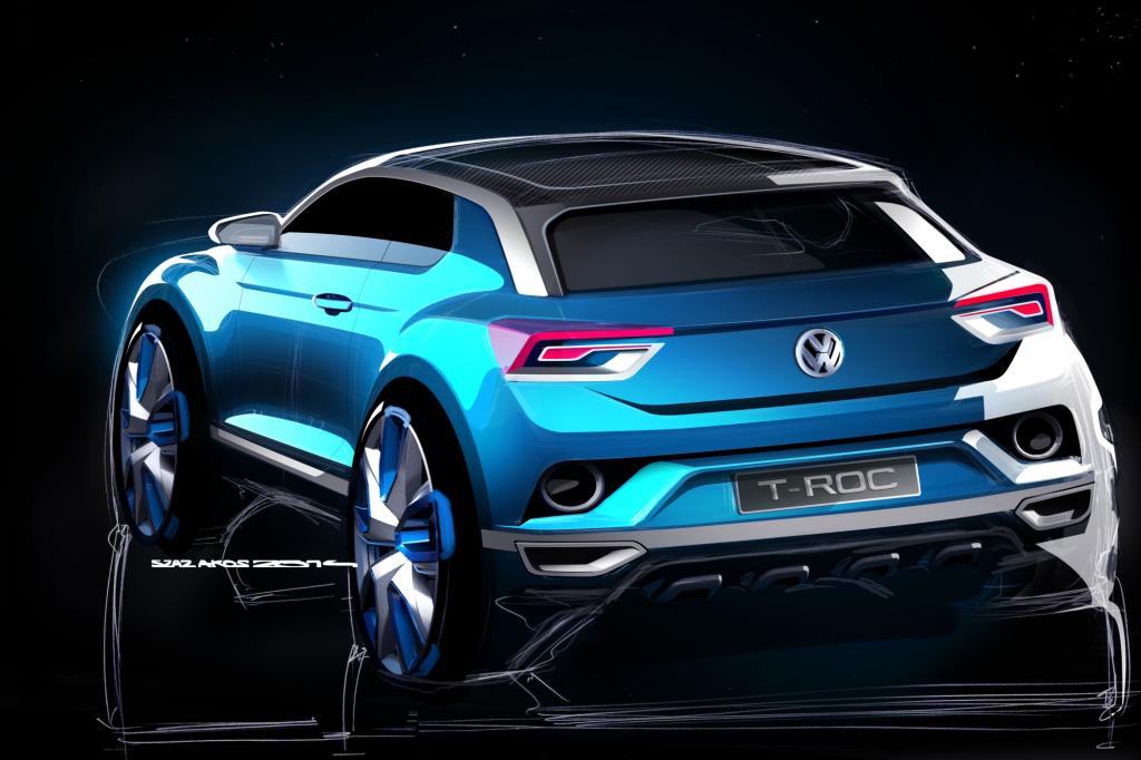 Der T-Roc ist auf Basis des modularen Querbaukastens konstruiert und mit 4,18 Metern Länge etwas kürzer als der Golf
