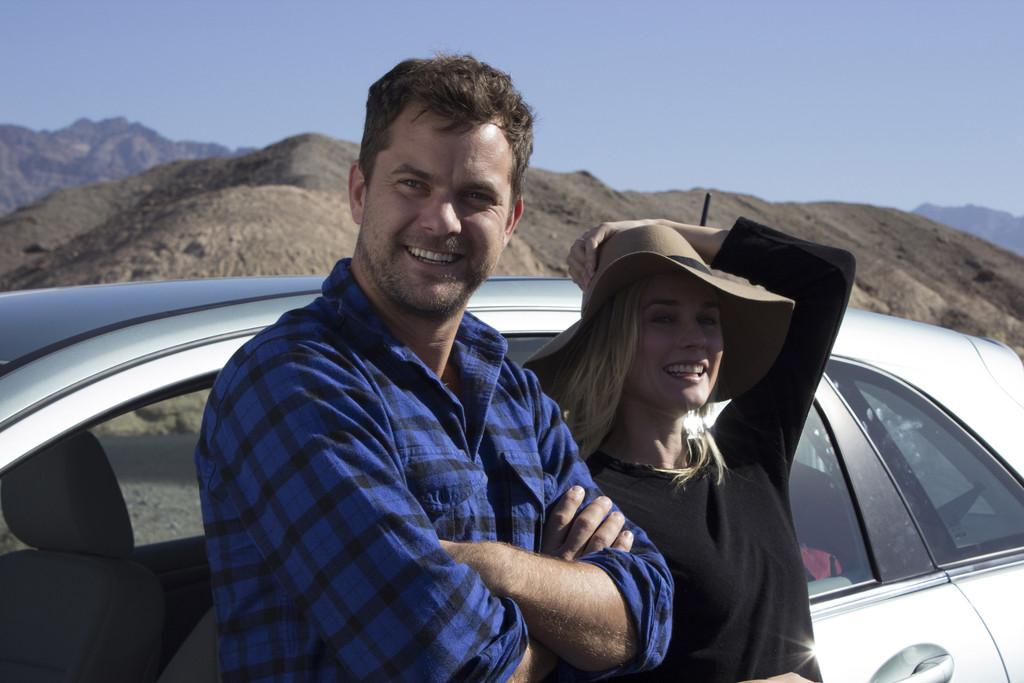 Diane Kruger und Joshua Jackson testen B-Klasse als Wasserspender