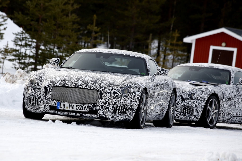 Erwischt: Erlkönig Mercedes GT AMG - Kräftemessen mit Porsche