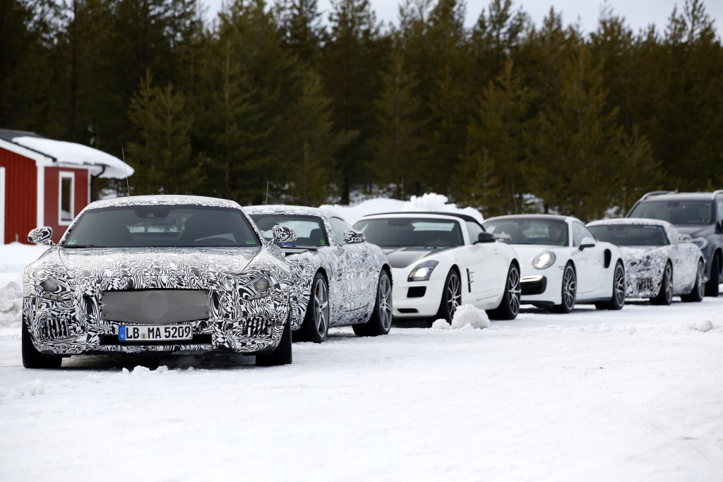 Erwischt: Erlkönig Mercedes GT AMG - Kräftemessen mit Porsche