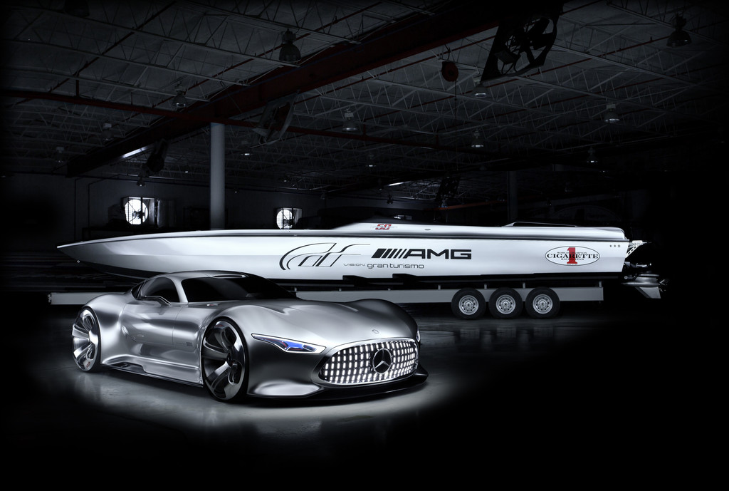 Mercedes-AMG und Cigarette Racing zeigen ihre Gran-Turismo-Konzepte