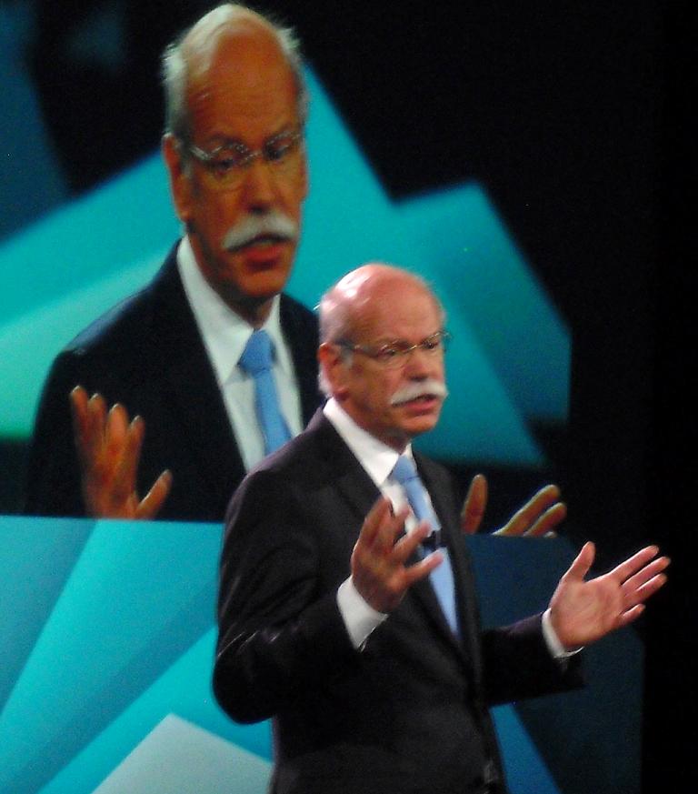 Mercedes-V-Klasse: Daimler- und Mercedes-Benz-Chef Dieter Zetsche bei der Weltpremiere. 
