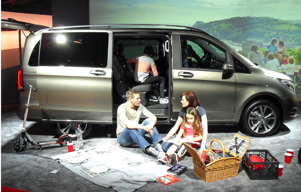 Mercedes-V-Klasse: Zu den typischen Kundengruppen geheören Familien, dann ... 