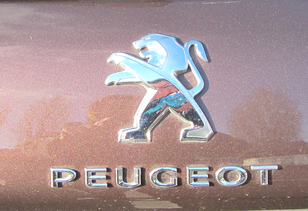 Peugeot 2008: Markenlöwe und Markenname auf der Heckklappe. 
