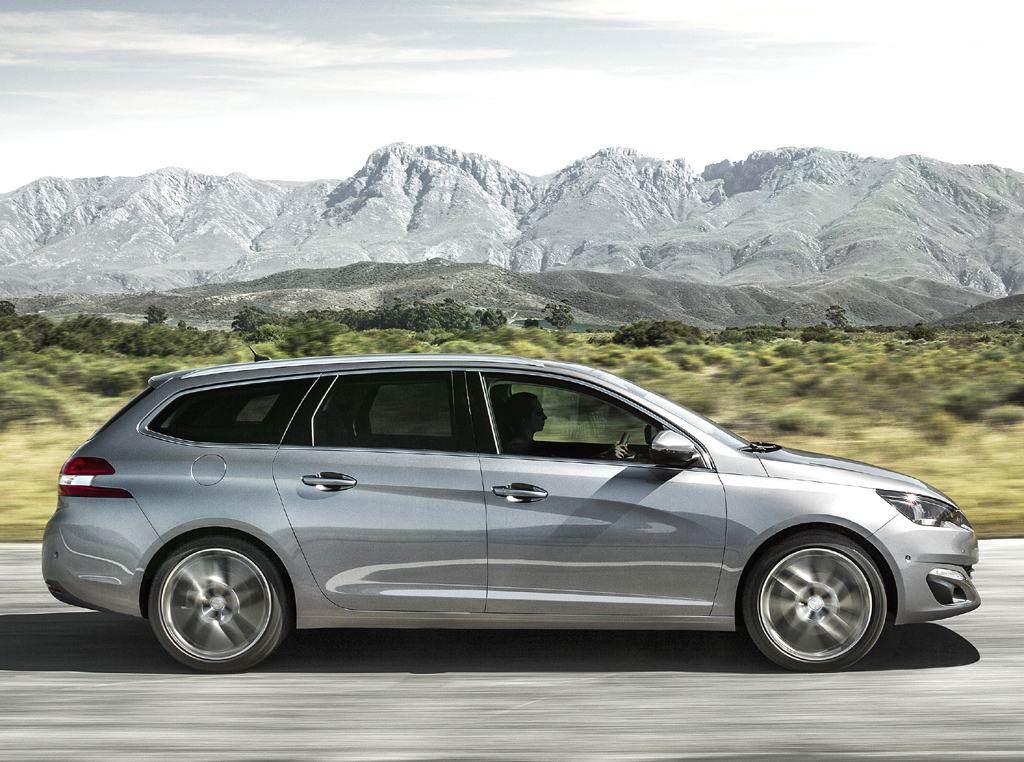 Peugeot 308 SW: Und so sieht der formschöne Kompaktkombi von der Seite aus.