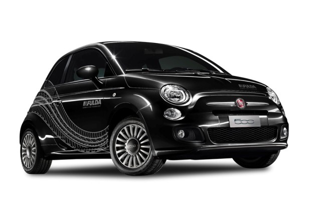 Schwarzfahrer: Fiat 500 im Fulda-Design