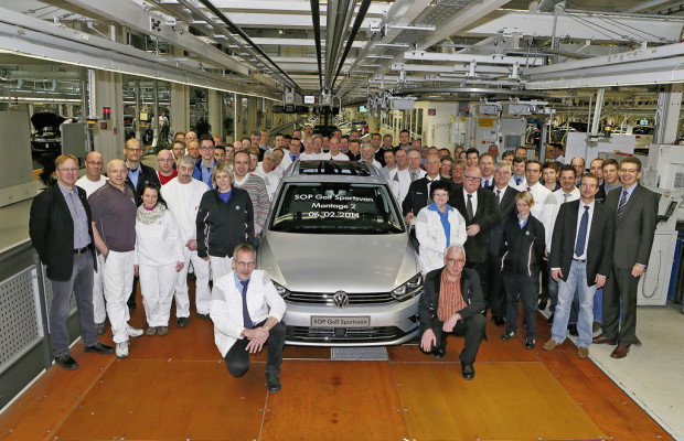 Startschuss für Golf Sportsvan in Wolfsburg
