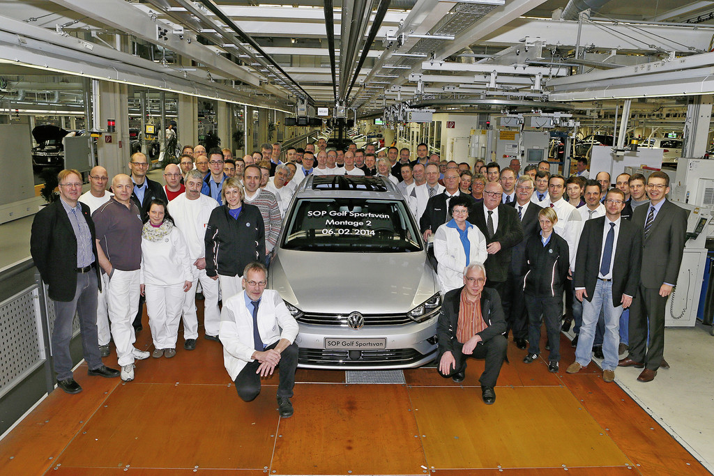 Startschuss für Golf Sportsvan in Wolfsburg