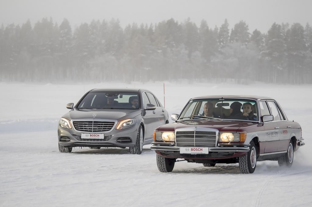 Test S-Klasse von 1978 und 2014