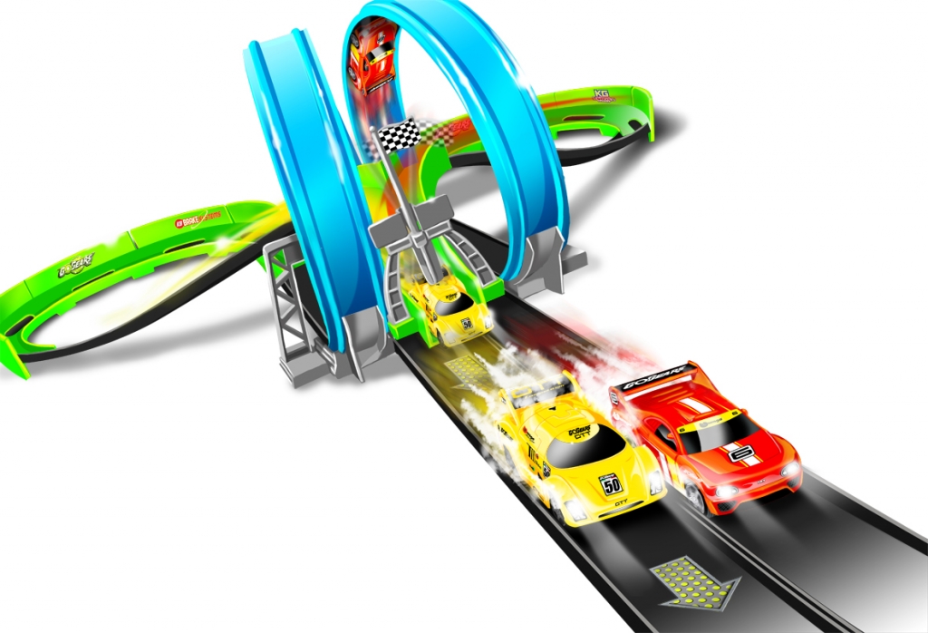 auto.de-Ostergewinnspiel: Dual Daredevil Raceway von Bburago