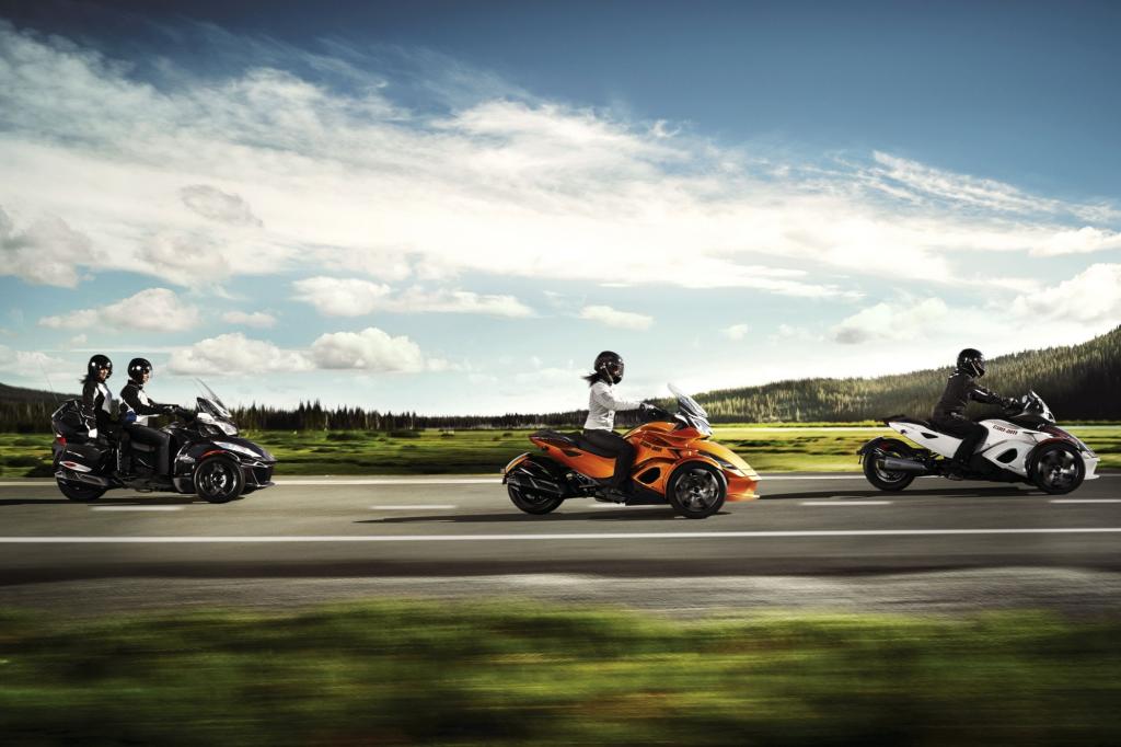 Die drei Varianten vom Can-Am Spyder haben deutlich mehr zu bieten, als man ihnen auf den ersten Blick zutraut. 