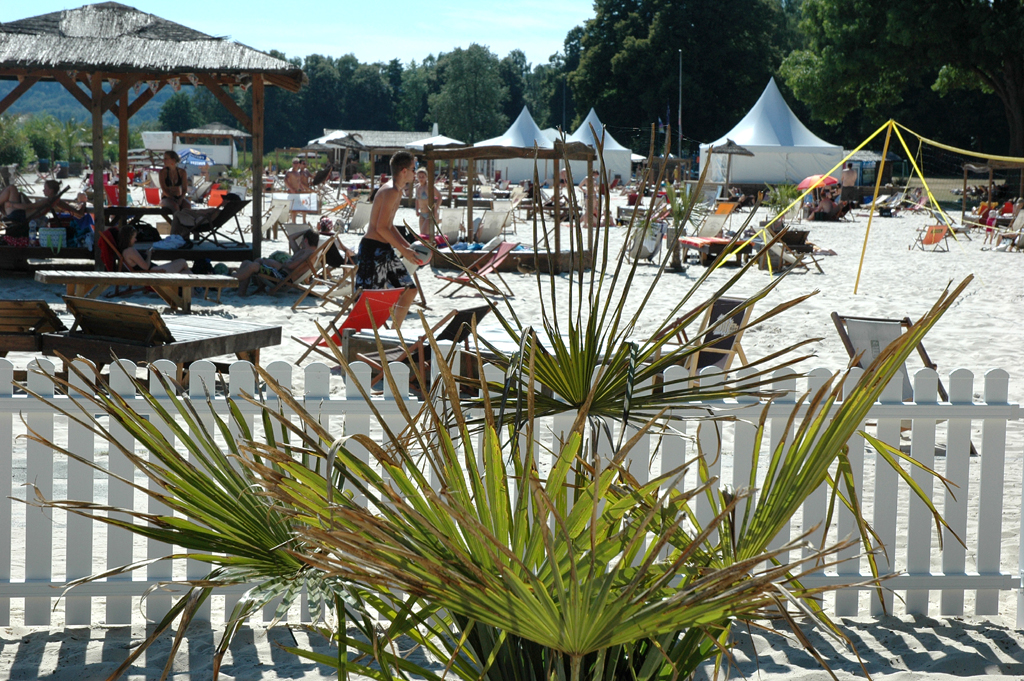 Ein Hauch von Urlaub im Süden: Strand am Baldeneysee.