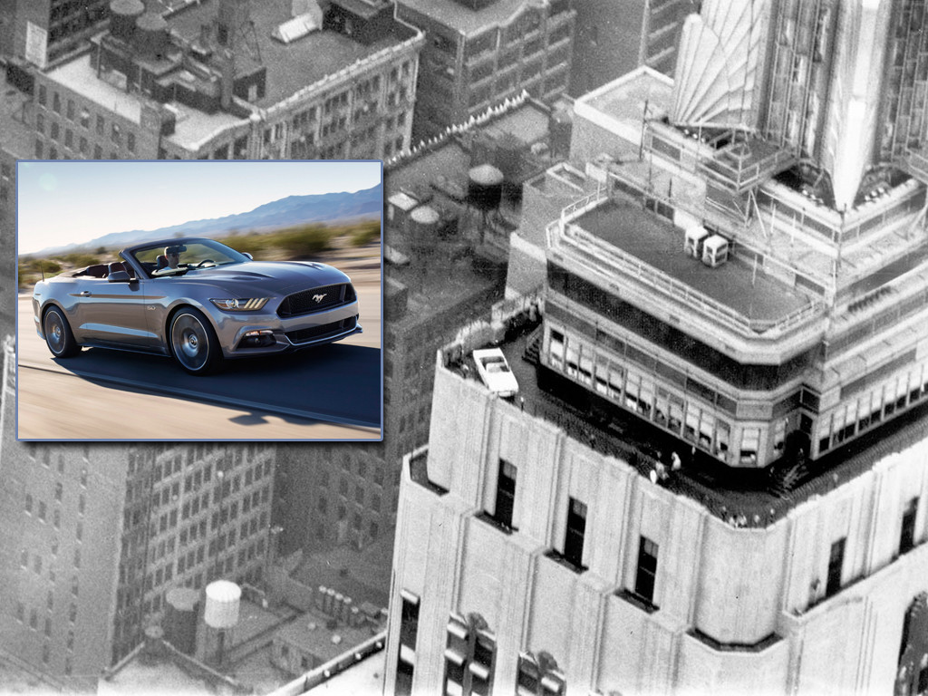 Ford Mustang feiert 50. Geburtstag auf dem Empire State Building