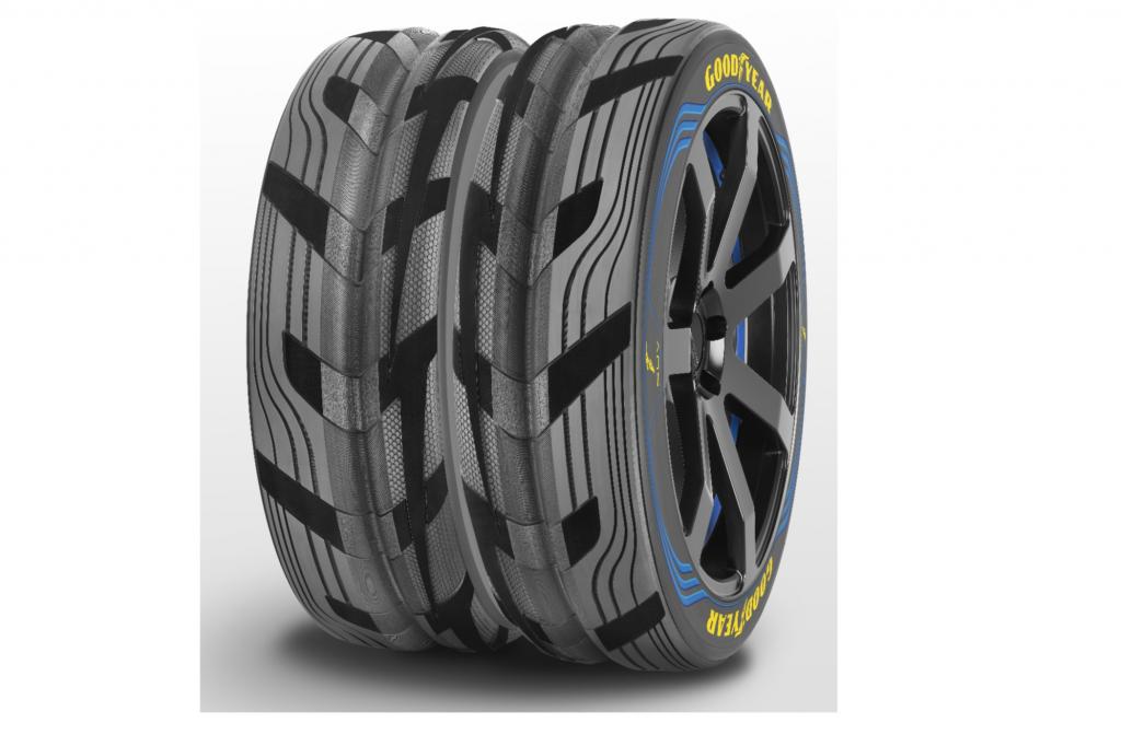 Foto © Goodyear - Der Konzeptreifen vereint vielmehr verschiedene Ideen der Ingenieure über das zukünftige Entwicklungspotential. 