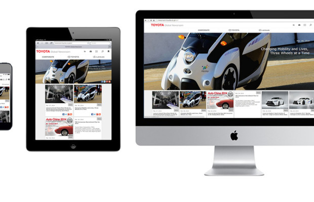 Globale Toyota-Webseite überarbeitet