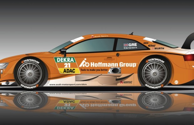 Jamie Green fährt in Orange