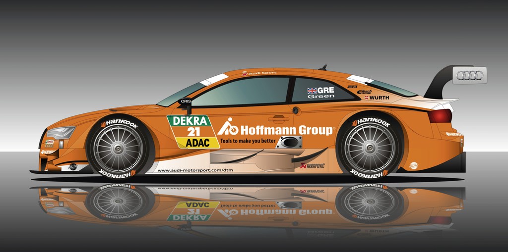 Jamie Green fährt in Orange