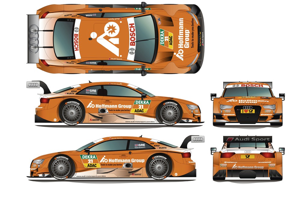 Jamie Green fährt in Orange