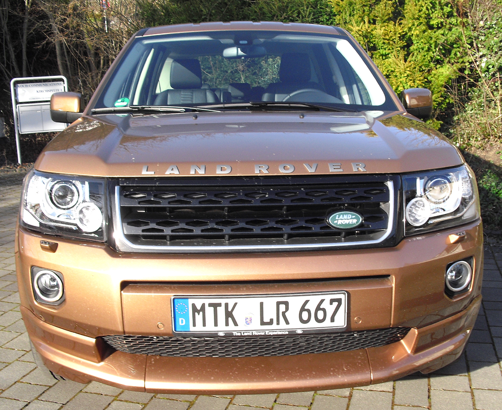 Land Rover Freelander: Blick auf die Frontpartie. 
