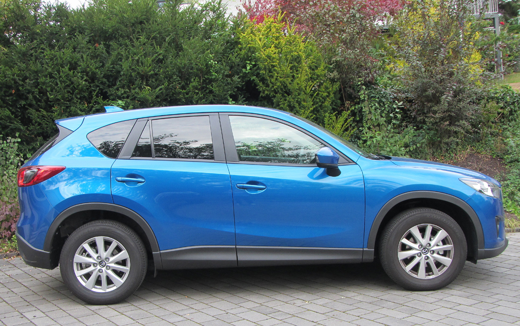 Mazda CX-5: Und so sieht das kompakte SUV-Modell von der Seite aus.